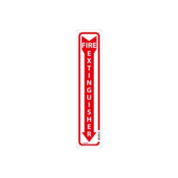 Global Industrial Fire Extinguisher Sign 18x4 Rigid Plastic